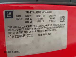2018 Chevrolet Corvette 1LT with VIN 1G1YB2D75J5101256, listed as a IAAI auction lot 41912771 with 23,160 mi miles. Bid and sale history available at carsss.com. Image 9.