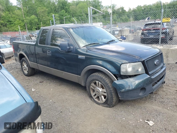 2005 Ford F-150 XLT with VIN 1FTPX12555NA02250, listed as a Copart auction lot 55414295 with Not Provided miles and Salvage Title. Bid and sale history available at carsss.com. Image 4.