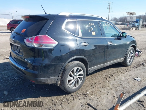 2015 Nissan Rogue SV with VIN 5N1AT2MV0FC816979, listed as a IAAI auction lot 41787430 with 156,911 mi miles and . Bid and sale history available at carsss.com. Image 4.