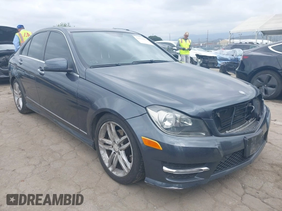 2013 Mercedes-Benz C 250 Sport with VIN WDDGF4HBXDR267535, listed as a IAAI auction lot 42036663 with 96,604 mi miles and . Bid and sale history available at carsss.com. Image 1.