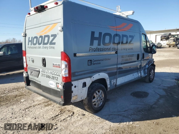2021 Ram ProMaster Cargo with VIN 3C6LRVBG3ME530073, listed as a Copart auction lot 88838865 with 96,405 mi miles and Salvage Title. Bid and sale history available at carsss.com. Image 3.
