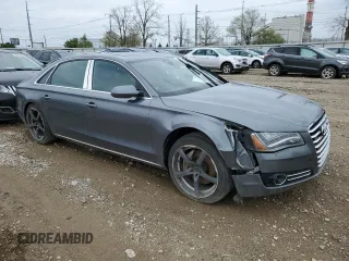 2014 Audi A8 3.0T with VIN WAURGAFDXEN009752, listed as a Copart auction lot 54541165 with 118,687 mi miles and Clean Title. Bid and sale history available at DreamBid. Image 4.