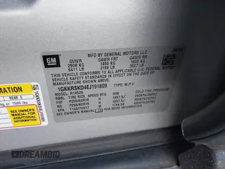 2014 GMC Acadia SLT z VIN 1GKKRSKD4EJ191809, wystawiony jako IAAI lot #41893345 z przebiegiem Nie podano mil oraz . Historia ofert i sprzedaży dostępna na DreamBid. Obrazek 9.