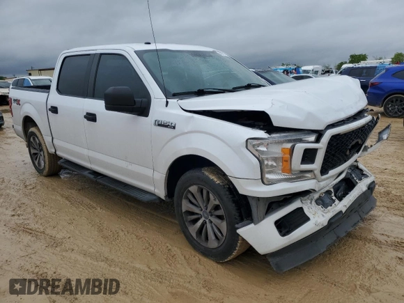 2018 Ford F-150 XL with VIN 1FTEW1CG6JKE91943, listed as a Copart auction lot 50971715 with 109,870 mi miles and Salvage Title. Bid and sale history available at carsss.com. Image 4.