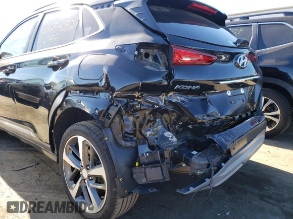 2020 Hyundai Kona Ultimate with VIN KM8K5CA54LU485547, listed as a Copart auction lot 66254682 with 43,981 mi miles. Bid and sale history available at carsss.com. Image 9.