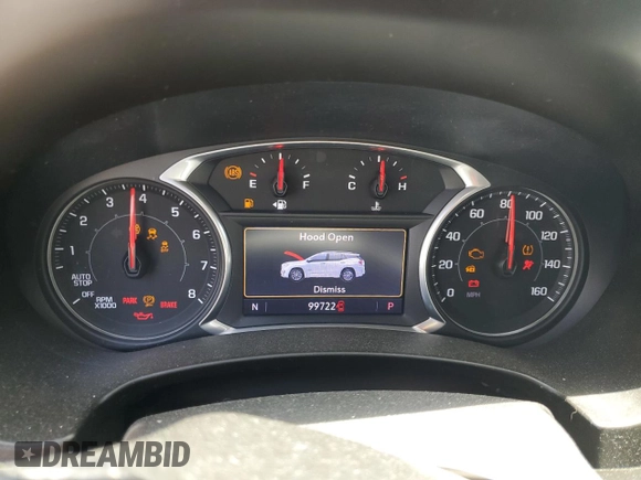 2020 GMC Terrain SLT with VIN 3GKALPEV5LL144891, listed as a Copart auction lot 54172585 with 99,722 mi miles and Salvage title. Bid and sale history available at DreamBid. Image 9.