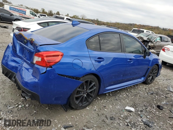 2018 Subaru WRX Premium with VIN JF1VA1C69J8829196, listed as a Copart auction lot 79181634 with 57,449 mi miles and Salvage Title. Bid and sale history available at carsss.com. Image 3.