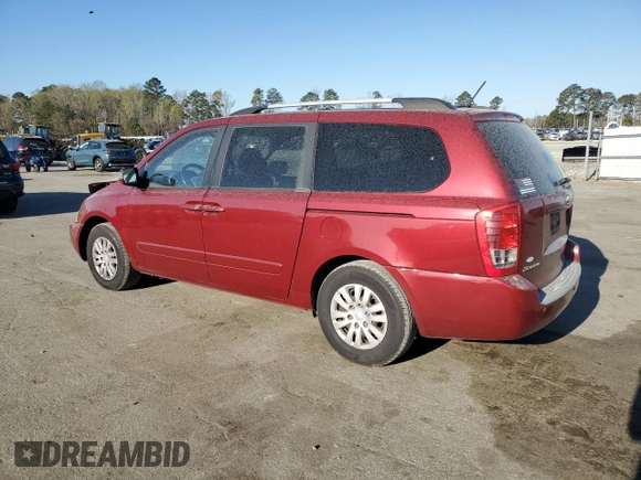 2011 Kia Sedona LX with VIN KNDMG4C73B6369139, listed as a Copart auction lot 52794875 with 176,512 mi miles and Salvage Title. Bid and sale history available at carsss.com. Image 2.