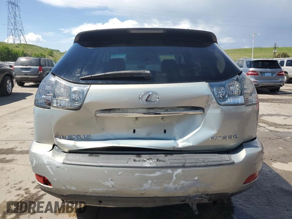 2005 Lexus RX 330 with VIN JTJGA31U350051558, listed as a Copart auction lot 60489215 with 216,702 mi miles and Salvage title. Bid and sale history available at DreamBid. Image 6.