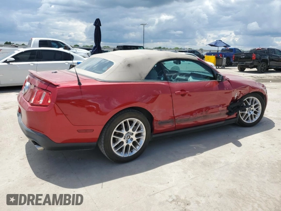 2012 Ford Mustang V6 with VIN 1ZVBP8EMXC5255516, listed as a Copart auction lot 54725125 with 125,901 mi miles and Salvage title. Bid and sale history available at DreamBid. Image 3.