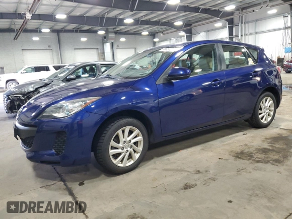 2012 Mazda 3 i Grand Touring with VIN JM1BL1M74C1648789, listed as a Copart auction lot 50654235 with 114,037 mi miles and Salvage Title. Bid and sale history available at DreamBid. Image 1.