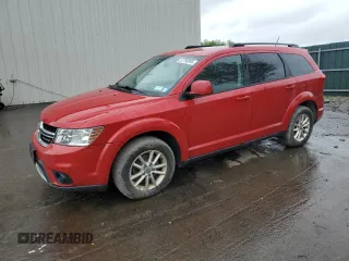 2014 Dodge Journey SXT z VIN 3C4PDDBG5ET290590, wystawiony jako Copart lot #57758595 z przebiegiem 87 443 mil mil oraz Szkoda całkowita • Salvage title. Historia ofert i sprzedaży dostępna na DreamBid. Obrazek 1.