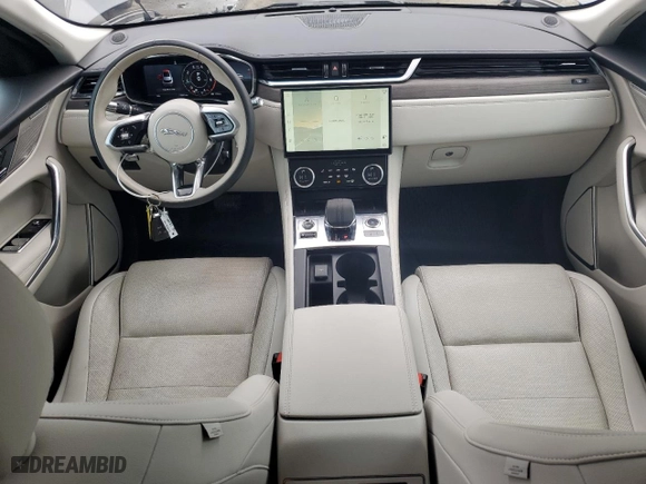 2021 Jaguar F-PACE S with VIN SADCJ2EU9MA667414, listed as a Copart auction lot 50034645 with 16,501 mi miles and Salvage Title. Bid and sale history available at carsss.com. Image 8.