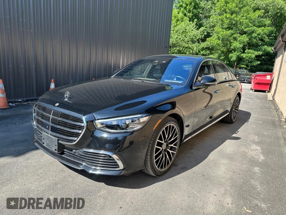 2022 Mercedes-Benz S 500 with VIN W1K6G6DB9NA135120, listed as a Copart auction lot 62720385 with 78,782 mi miles and Clean title. Bid and sale history available at DreamBid. Image 2.