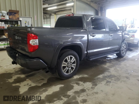 2021 Toyota Tundra Platinum with VIN 5TFAY5F17MX960813, listed as a Copart auction lot 56544055 with 99,592 mi miles and Salvage title. Bid and sale history available at DreamBid. Image 3.