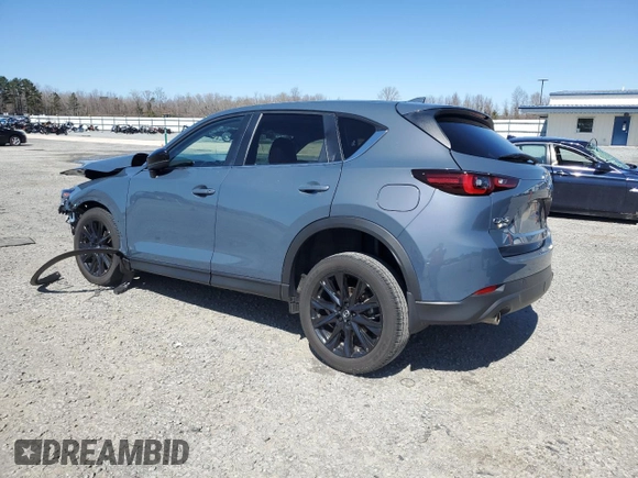 2024 Mazda CX-5 2.5 S Carbon Edition with VIN JM3KFBCM7R0373655, listed as a Copart auction lot 48697675 with 21,680 mi miles and Salvage Title. Bid and sale history available at carsss.com. Image 2.