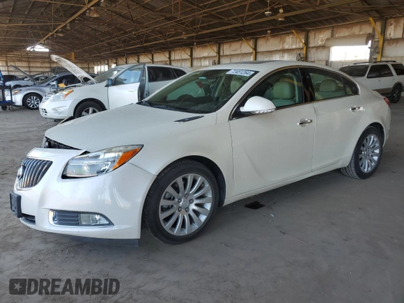 2013 Buick Regal Turbo Premium 1 with VIN 2G4GS5EVXD9152675, listed as a Copart auction lot 72451264 with 81,506 mi miles and Salvage Title. Bid and sale history available at carsss.com. Image 1.