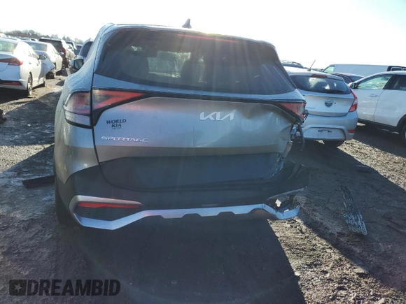 2024 Kia Sportage EX with VIN KNDPV3DF0R7270754, listed as a Copart auction lot 46617865 with 34,510 mi miles and Salvage Title. Bid and sale history available at carsss.com. Image 6.