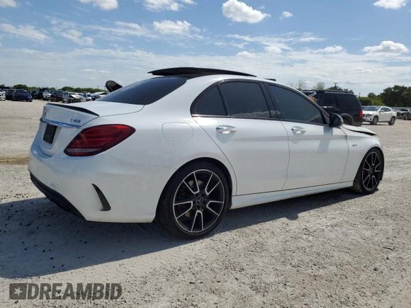 2018 Mercedes-Benz C 43 AMG with VIN 55SWF6EB3JU246788, listed as a Copart auction lot 63048314 with Not Provided miles and Non Repairable. Bid and sale history available at carsss.com. Image 3.