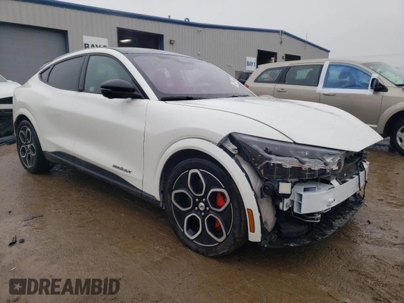 2022 Ford Mustang Mach-E GT with VIN 3FMTK4SE1NMA19843, listed as a Copart auction lot 43254025 with 22,507 mi miles and Salvage Title. Bid and sale history available at DreamBid. Image 4.