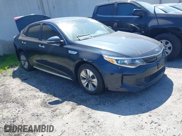 2018 Kia Optima Hybrid Premium with VIN KNAGT4LE9J5023217, listed as a IAAI auction lot 41901781 with 113,196 mi miles. Bid and sale history available at carsss.com. Image 1.