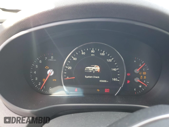 2020 Kia Sorento EX V6 with VIN 5XYPH4A51LG705848, listed as a Copart auction lot 51416754 with 45,666 mi miles and Salvage Title. Bid and sale history available at carsss.com. Image 9.