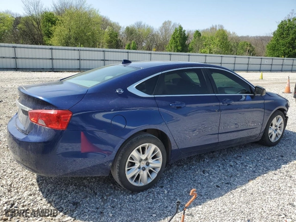 2014 Chevrolet Impala LS with VIN 1G11Y5SL6EU102767, listed as a Copart auction lot 51460825 with 164,455 mi miles and Clean Title. Bid and sale history available at carsss.com. Image 3.