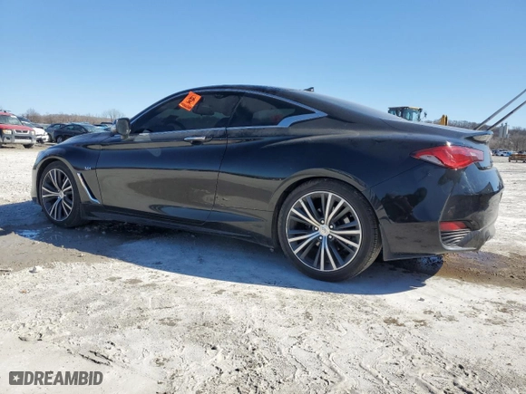 2018 Infiniti Q60 3.0t LUXE with VIN JN1EV7EK7JM341466, listed as a Copart auction lot 46156785 with 64,750 mi miles and Salvage Title. Bid and sale history available at carsss.com. Image 3.