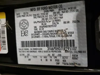 2014 Ford Fusion SE with VIN 3FA6P0HD7ER295107, listed as a Copart auction lot 86502954 with 143,876 mi miles and Salvage Title. Bid and sale history available at carsss.com. Image 14.