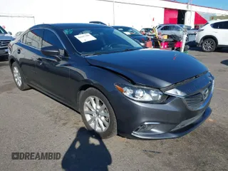 2016 Mazda Mazda6 i Sport with VIN JM1GJ1U53G1400940, listed as a IAAI auction lot 41687400 with 77,737 mi miles. Bid and sale history available at carsss.com. Image 1.