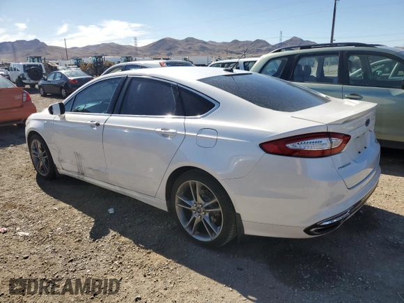 2014 Ford Fusion Titanium with VIN 3FA6P0K93ER103394, listed as a Copart auction lot 88048375 with 126,570 mi miles and Salvage Title. Bid and sale history available at DreamBid. Image 2.