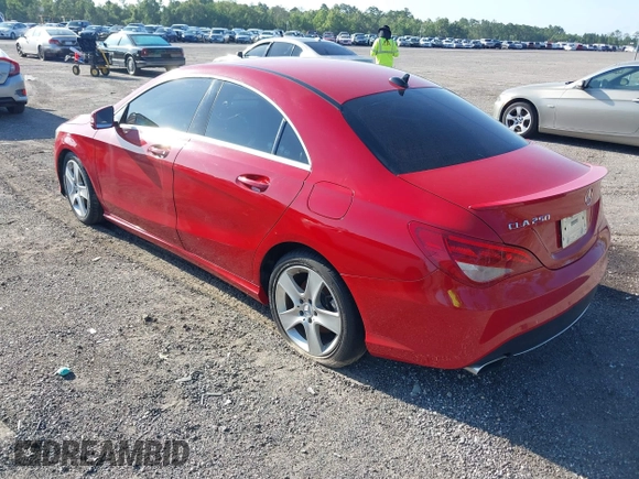 2015 Mercedes-Benz CLA 250 with VIN WDDSJ4GB3FN177437, listed as a IAAI auction lot 42481056 with 93,473 mi miles and . Bid and sale history available at DreamBid. Image 3.