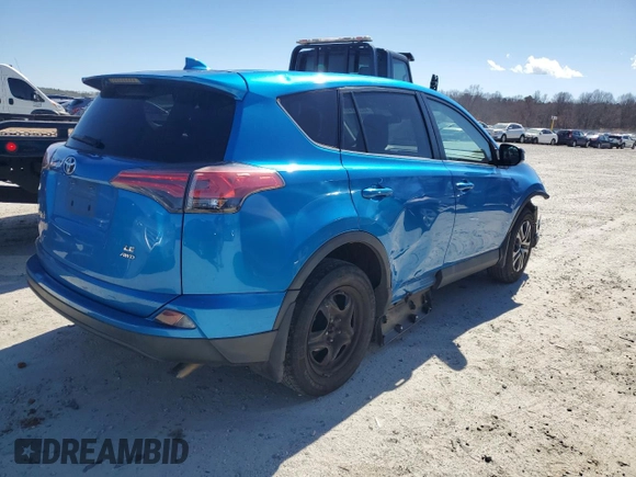2017 Toyota RAV4 LE with VIN 2T3BFREV2HW695542, listed as a Copart auction lot 48285145 with 133,793 mi miles and Salvage Title. Bid and sale history available at DreamBid. Image 3.