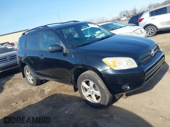 2008 Toyota RAV4 with VIN JTMBD35V285158647, listed as a IAAI auction lot 41767020 with 186,771 mi miles. Bid and sale history available at carsss.com. Image 1.