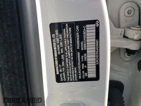 2018 Infiniti QX30 Premium z VIN SJKCH5CR5JA049491, wystawiony jako Copart lot #59733695 z przebiegiem 211 324 mil mil oraz Szkoda całkowita • Salvage title. Historia ofert i sprzedaży dostępna na DreamBid. Obrazek 13.