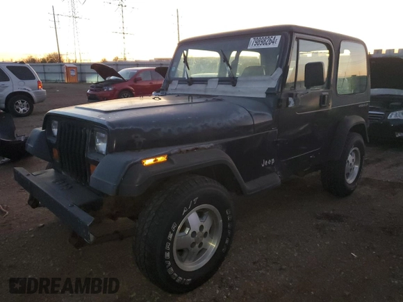 1994 Jeep Wrangler S with VIN 1J4FY19PXRP414104, listed as a Copart auction lot 79898264 with 166,963 mi miles and Clean Title. Bid and sale history available at carsss.com. Image 1.