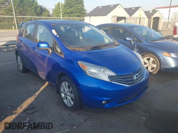 2014 Nissan Note S with VIN 3N1CE2CP3EL356491, listed as a IAAI auction lot 42628539 with 87,385 mi miles and . Bid and sale history available at DreamBid. Image 1.