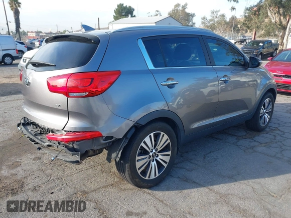 2015 Kia Sportage EX with VIN KNDPCCAC5F7723553, listed as a IAAI auction lot 40984662 with 44,227 mi miles and . Bid and sale history available at DreamBid. Image 4.
