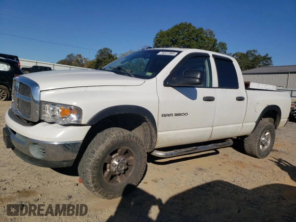 2003 Dodge Ram 3500 ST with VIN 3D7LU38C03G708868, listed as a Copart auction lot 76327364 with 208,197 mi miles and Salvage Title. Bid and sale history available at carsss.com. Image 1.