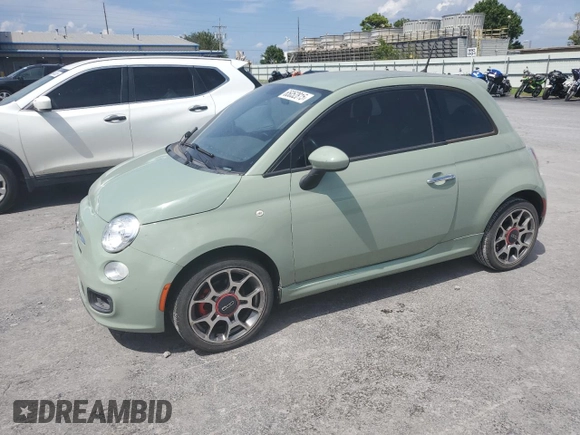 2015 FIAT 500 Sport with VIN 3C3CFFBR2FT707384, listed as a Copart auction lot 65052815 with 83,875 mi miles and Clean title. Bid and sale history available at DreamBid. Image 1.