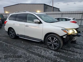 2018 Nissan Pathfinder Platinum with VIN 5N1DR2MMXJC616722, listed as a Copart auction lot 79329804 with 106,343 mi miles and Salvage title. Bid and sale history available at DreamBid. Image 4.