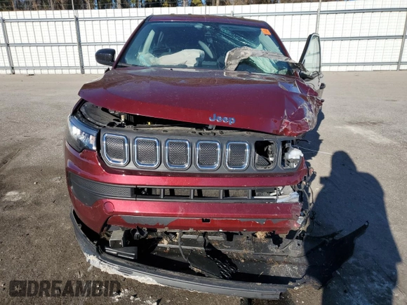 2022 Jeep Compass Sport z VIN 3C4NJDAB3NT215599, wystawiony jako Copart lot #86725414 z przebiegiem 38 298 mil mil oraz Szkoda całkowita • Salvage title. Historia ofert i sprzedaży dostępna na DreamBid. Obrazek 5.