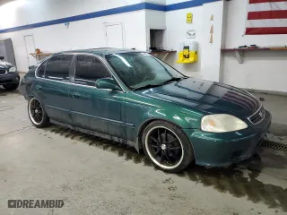 2000 Honda Civic EX with VIN 1HGEJ8542YL062220, listed as a Copart auction lot 44871415 with 320,344 mi miles and Salvage Title. Bid and sale history available at carsss.com. Image 4.