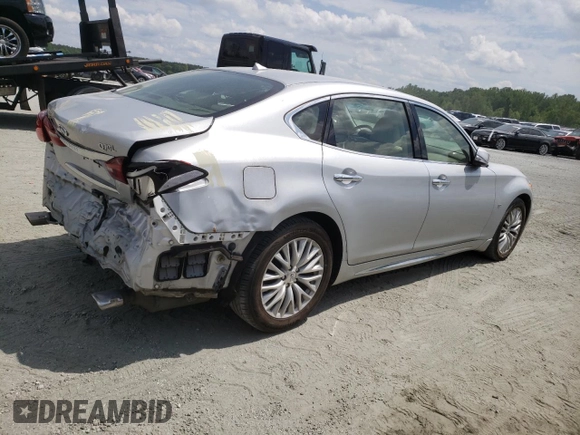 2016 Infiniti Q70 z VIN JN1BY1PP6GM631254, wystawiony jako Copart lot #56377425 z przebiegiem 109 061 mil mil oraz Szkoda całkowita • Salvage title. Historia ofert i sprzedaży dostępna na DreamBid. Obrazek 3.