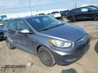 2014 Hyundai Accent GS with VIN KMHCT5AE0EU193922, listed as a IAAI auction lot 42418397 with 160,131 mi miles and . Bid and sale history available at DreamBid. Image 1.