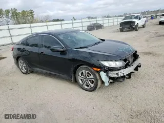 2017 Honda Civic Sedan LX with VIN 2HGFC2F5XHH551075, listed as a Copart auction lot 43661575 with 147,707 mi miles and Salvage Title. Bid and sale history available at carsss.com. Image 10.