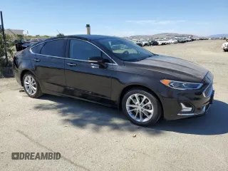 2019 Ford Fusion Titanium with VIN 3FA6P0SU2KR202384, listed as a Copart auction lot 56030415 with 64,774 mi miles and Salvage title. Bid and sale history available at DreamBid. Image 4.