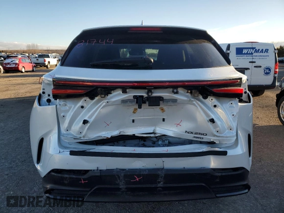 2022 Lexus NX with VIN 2T2ADCEZ8NC002363, listed as a Copart auction lot 87024714 with 26,780 mi miles and Salvage Title. Bid and sale history available at carsss.com. Image 6.