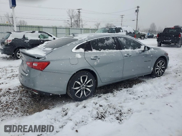 2023 Chevrolet Malibu RS with VIN 1G1ZG5ST0PF148236, listed as a Copart auction lot 51751595 with 35,343 mi miles and Salvage Title. Bid and sale history available at DreamBid. Image 3.