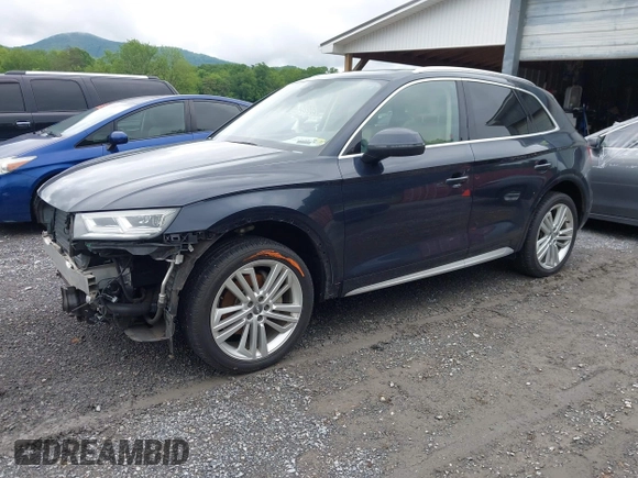 2018 Audi Q5 Prestige z VIN WA1CNAFY3J2141467, wystawiony jako IAAI lot #42268832 z przebiegiem 155 227 mil mil oraz . Historia ofert i sprzedaży dostępna na DreamBid. Obrazek 2.